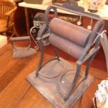 A set of weighing scales and a miniature