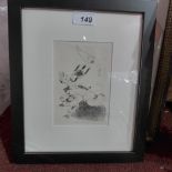 Marc Chagall, an etching on verge de Hol