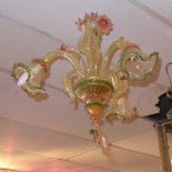 An Ines Fenice Murano glass chandelier