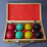 A boxed set of French boules