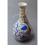 A Chinese blue and white porcelain vase,