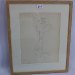 Henri Matisse, a collotype 'Vase' from a 1943 Edition of 950, in a light oak frame,