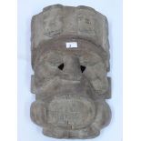 A 19th century African ceremonial mask,