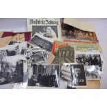 A collection of WWII German photos and ephemera,