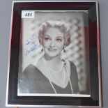 A signed studio photograph of Bette Davi