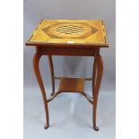 An Edwardian occasional table,