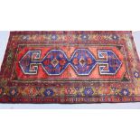 A fine north west Persian Zanjan rug 218 x 124,