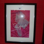 A Vintage advertising poster for Nylon stockings mounted glazed and framed 30 x 20cm