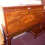 A 19th century mahogany fall front bureau / cabinet on stand H 120cm