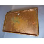 A mid 20th Century copper serving tray.