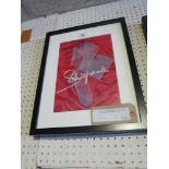 A Vintage advertising poster for Nylon stockings mounted glazed and framed 30 x 20cm