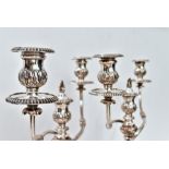 A fine pair of regency period old Sheffield plate Candelabras