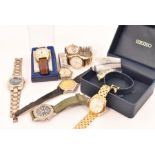 A quantity of Gentleman's wristwatches including Sekonda, Loris, Seiko, Accurist and others etc.