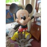 A large fibreglass figure of Mickey Mous