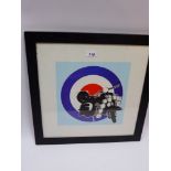 A Mod print depicting a Vespa scooter in