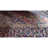 A central Persian Kashan carpet, 293cm x 190cm,