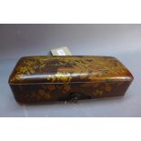 A late 19th Century/ early 20th Century Japanese brush box,