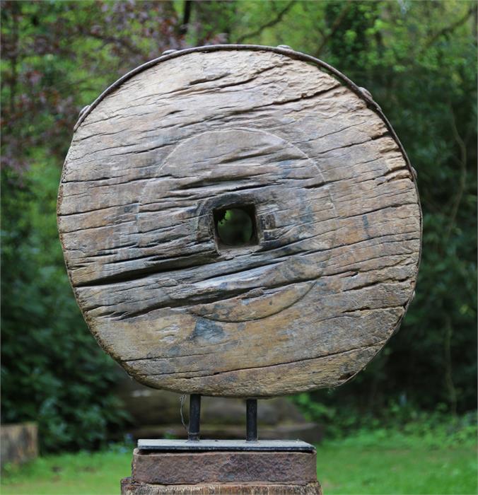 Tribal Hardwood Wheel Sculpture