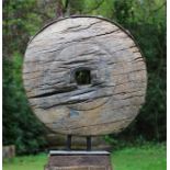 Tribal Hardwood Wheel Sculpture