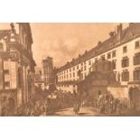 A collection of ten nineteenth century heliogravures "Canaletto Wiener Ansichten"