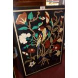 A rectangular Pietra Dura marble table t