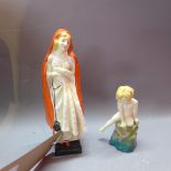 Two early Royal Doulton figures to include 'Mephistopheles and Marguerite' and a 'Saucy Nymph'