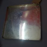 A silver square gallery tray marked London 1912 weight 30oz