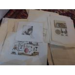 A large collection of 18th and 19th century prints and ephemera