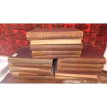 A collection of late 19th century Punch books,