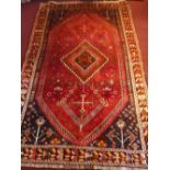 An extremely fine South West Persian Qashgai rug.