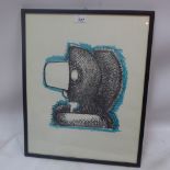A framed and glazed etching by Pietro Cascella (1921-2008) Number 1 of 10