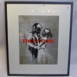 Reproduction poster of Banksy Think Tank,