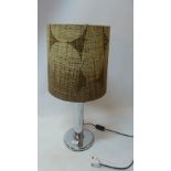 A 1960's chrome table lamp with original shade (in working order)