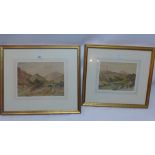 Two 19th Century watercolours of landscape scenes.