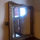 19/20th century gilt gesso mirror,