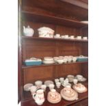 A collection of part tea services to include Victorian, Copenhagen, Shelly,