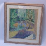 WITHDRAWN-A framed and glazed pastel study of a woodland scene, by Michael Hoare,