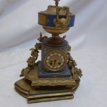 A Sevres styles French mantle clock