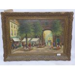 20th Century Russian school, oil on canvas, signed in Russian to verso,