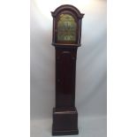 A 19th Century mahogany and ebony inlaid grandfather's clock with John Sebire of London movement.