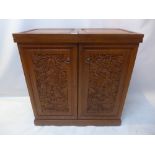 A Chinese Hardwood drinks cabinet,