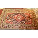 A fine Central Persian Kashan rug,