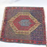 Six various country house style rugs, Kelim,