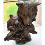 Sculpture, Wolfand young, Bronze
