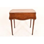 Furniture & Decorative items, George lll mahogany and satinwood Pembroke table