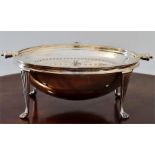 Mappin and Webb Edwardian silver plated breakfast warmer circ 1910