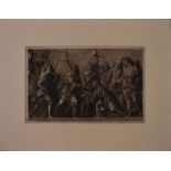 William Wise 1823-1876 after Andrea Mantegna, engraving "The Triumph of Scipio"