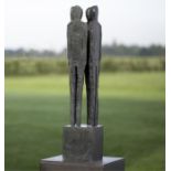 Sculpture, Ann Vrielinck, Born 1966 Belgium, Whispering, Bronze, Signed