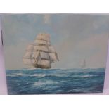 20th Century British School, a maritime study, oil on canvas,