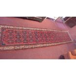 A fine North West Persian Malayer runner, 357cm X 85cm.